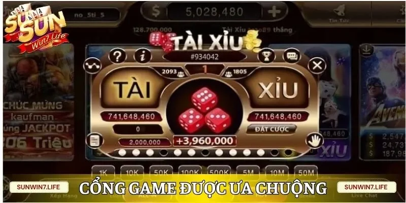 Cổng game được ưa chuộng bởi nhiều điểm nổi trội trong dịch vụ 